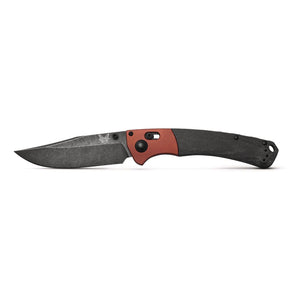 Benchmade 15080BK-04 Crooked River Folding Knife (Black Canvas Micarta Handle)