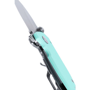 CRKT 2485B Squid Compact Folding Knife (Light Blue G10 and Stainless Steel Handle)