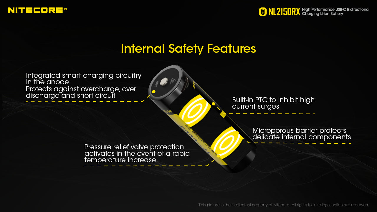 Nitecore Battery 21700 NL2150RX