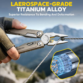 Bibury Plier Multitool Pro V2 Titanium (21-in-1)