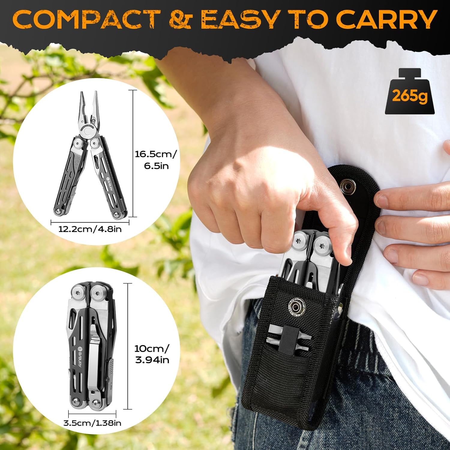 Bibury Plier Multitool (19-in-1) Titanium Coated