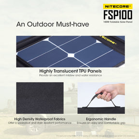 Nitecore FSP100 100W Foldable Solar Panel