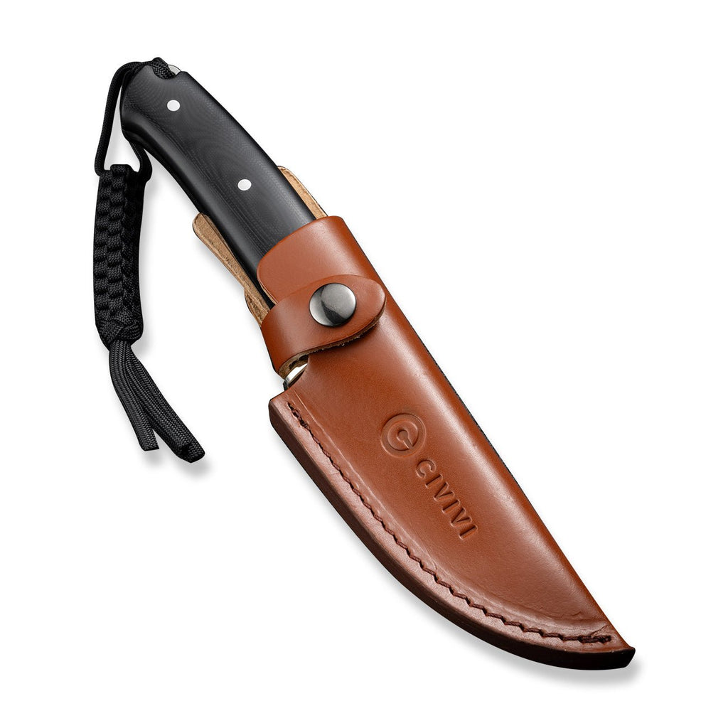 Civivi C23044-1 Cloud Peak Fixed Blade (Black G10 Handle)