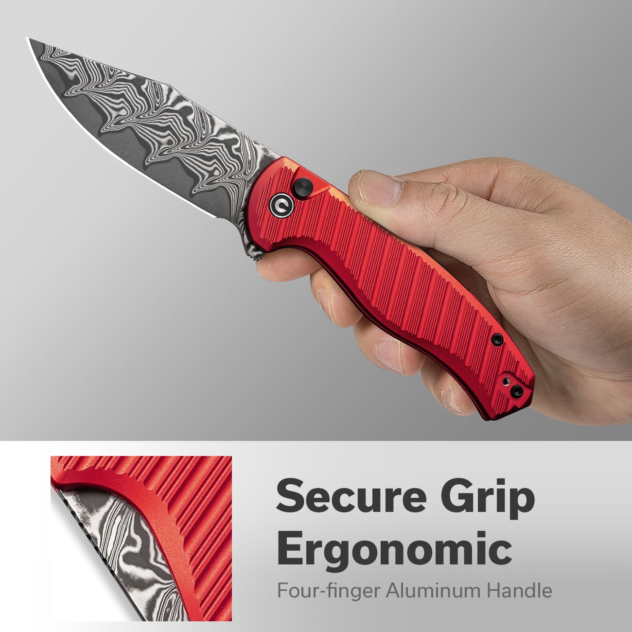 Civivi C23040B-DS1 Stormhowl Folding Knife (Red Aluminum Handle)