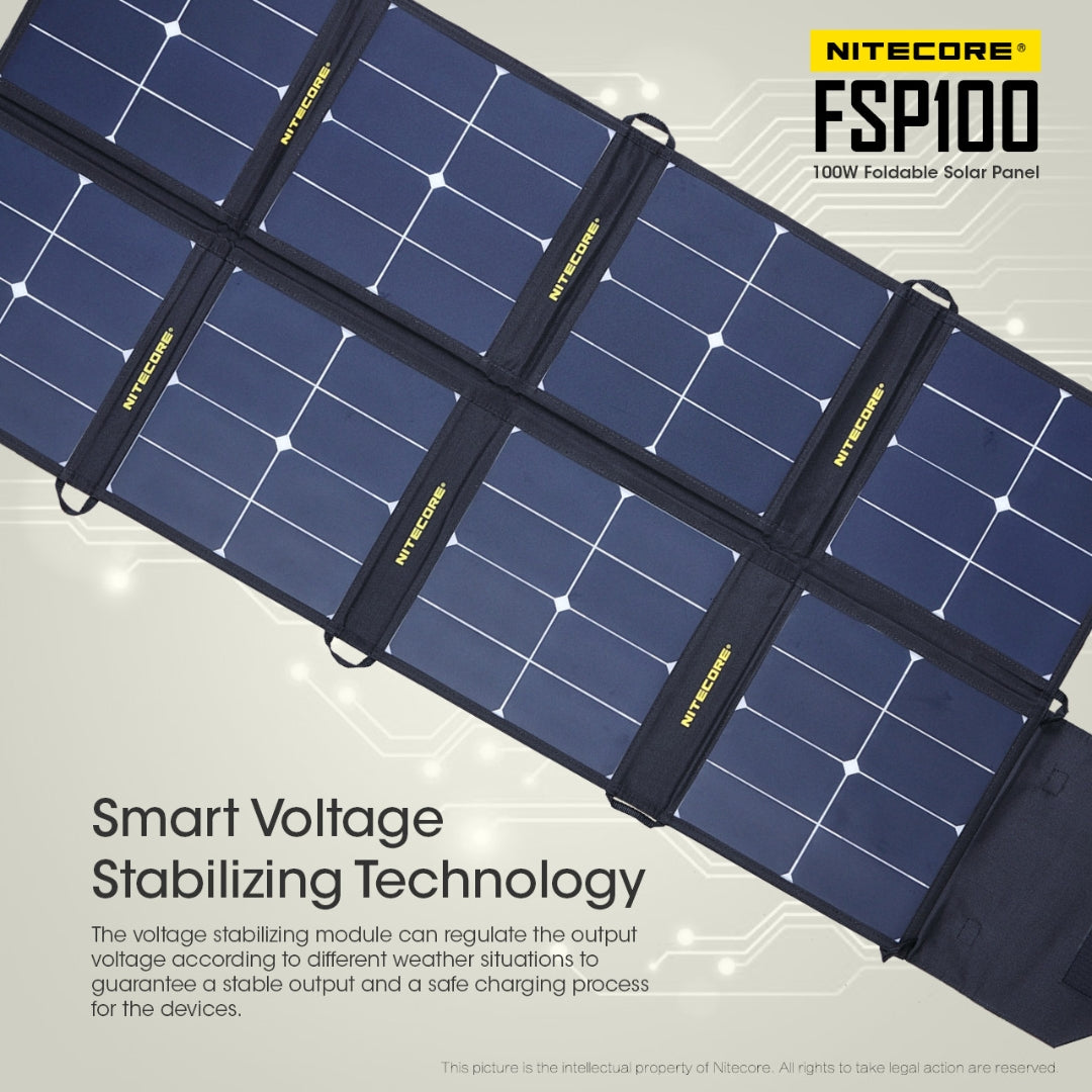 Nitecore FSP100 100W Foldable Solar Panel