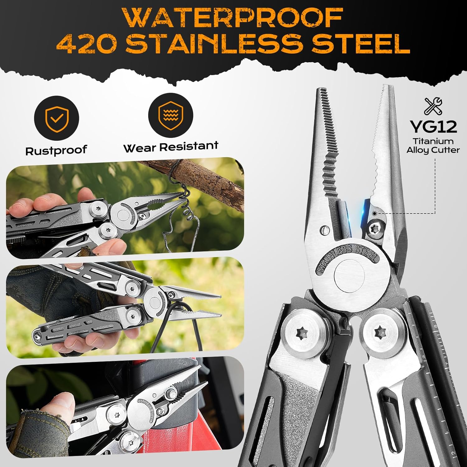 Bibury Plier Multitool (19-in-1) Titanium Coated