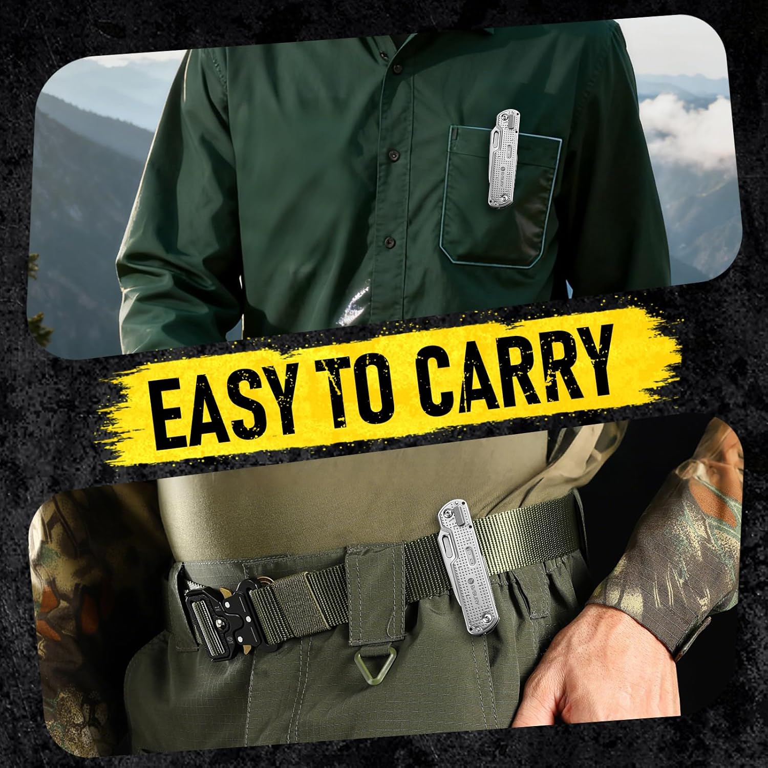 Bibury EDC Pocket Knife Tool (12-in-1)