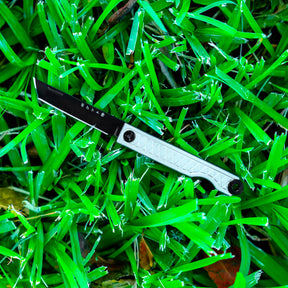 StatGear Pocket Samurai Keychain Knife - Slipjoint Edition (Gray Aluminum Handle)
