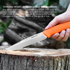 Tonife HKT6001OG-S Ares Fixed Blade (Orange TPE Handle)