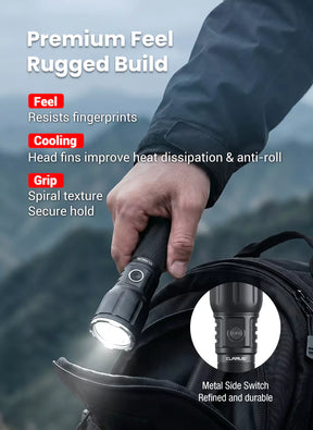 Klarus A3 V1 Rechargeable Zoomable Flashlight (2200 Lumens)