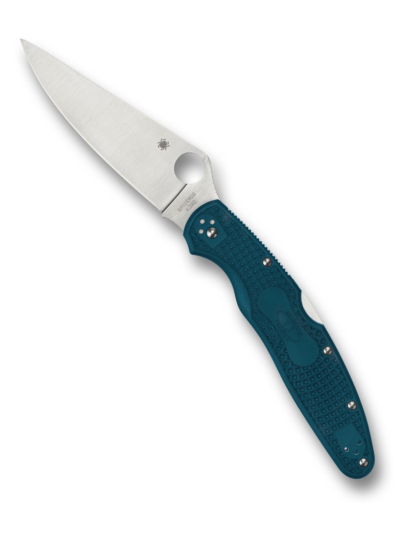 Spyderco C07FP4K390 Police 4 Lightweight K390 (Blue)