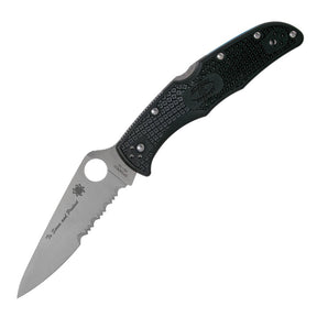 Spyderco C10FPSBKBL Endura 4 FRN (Thin Blue Line)