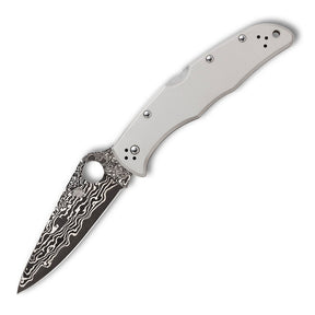 Spyderco C10TIPD Endura 4 Titanium Damascus