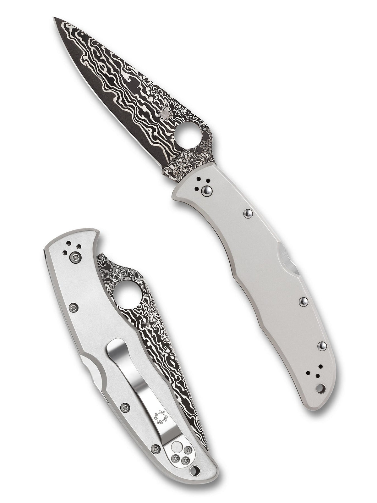 Spyderco C10TIPD Endura 4 Titanium Damascus