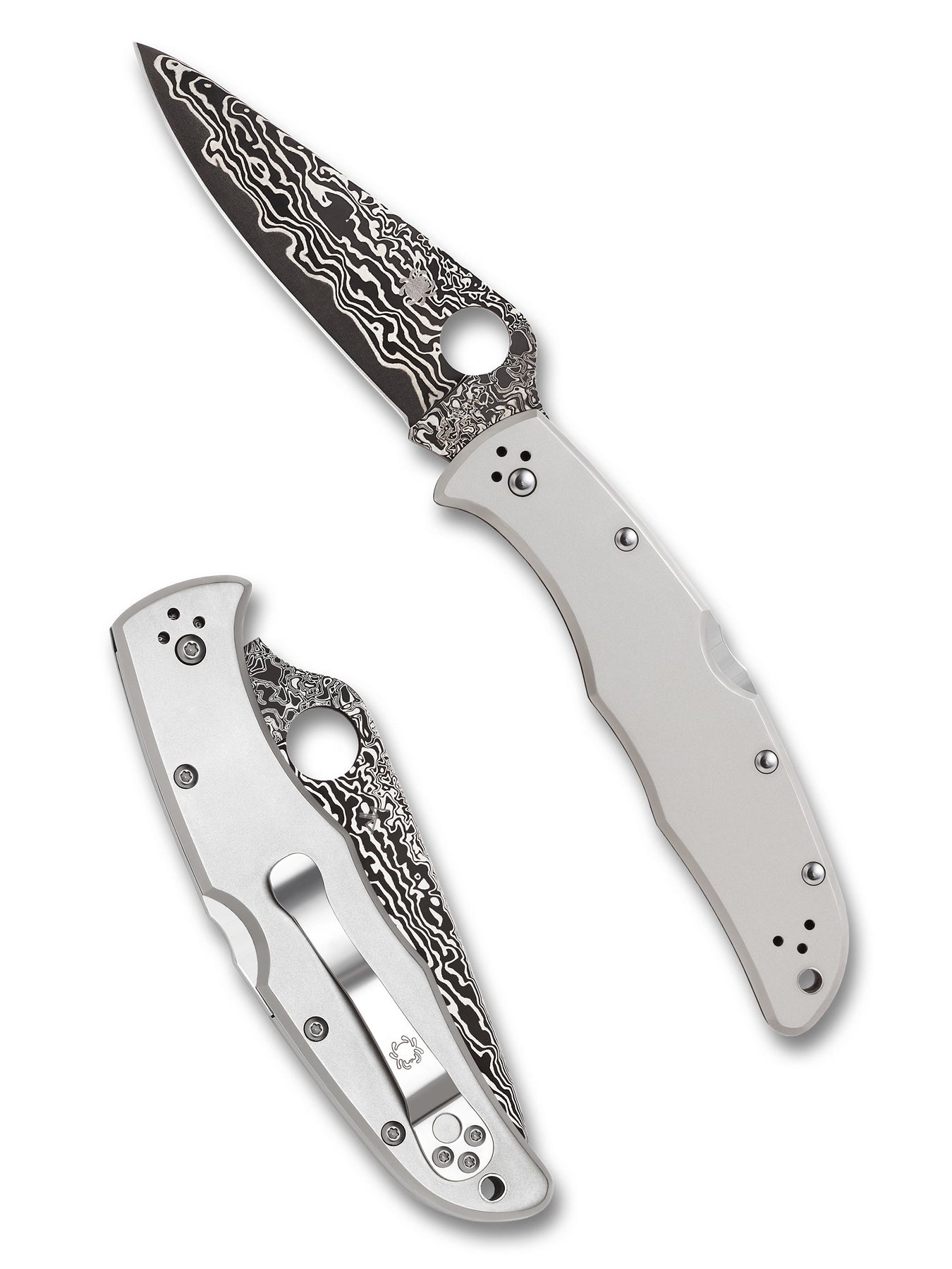 Spyderco C10TIPD Endura 4 Titanium Damascus