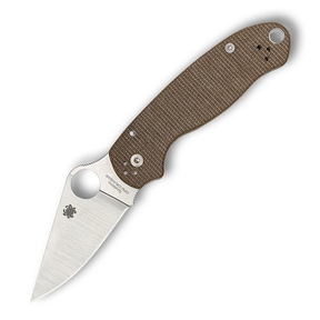Spyderco C223MPCW Para 3 Brown Canvas Micarta CPM CRU-WEAR