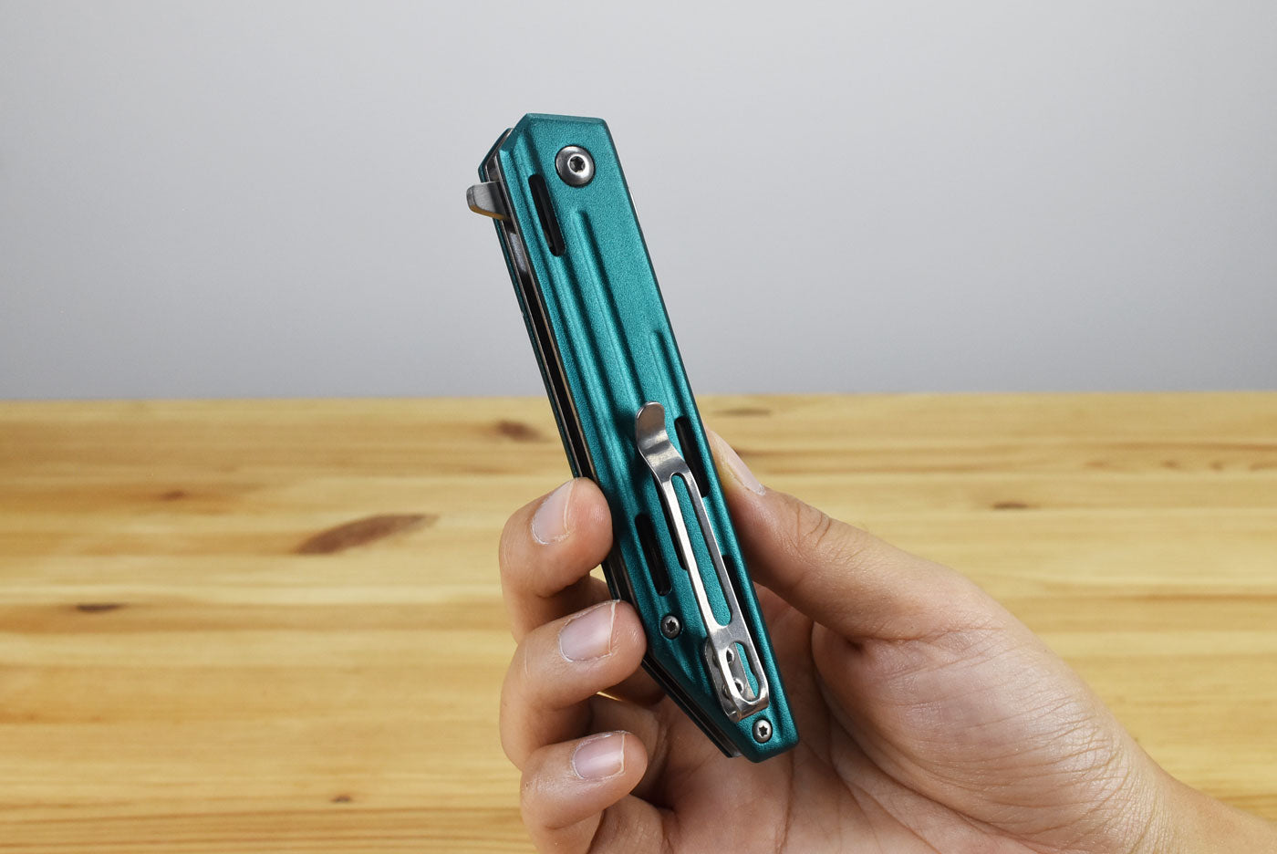 MTech MTA1200 Linerlock Assisted Folding Blade (Teal Handle)