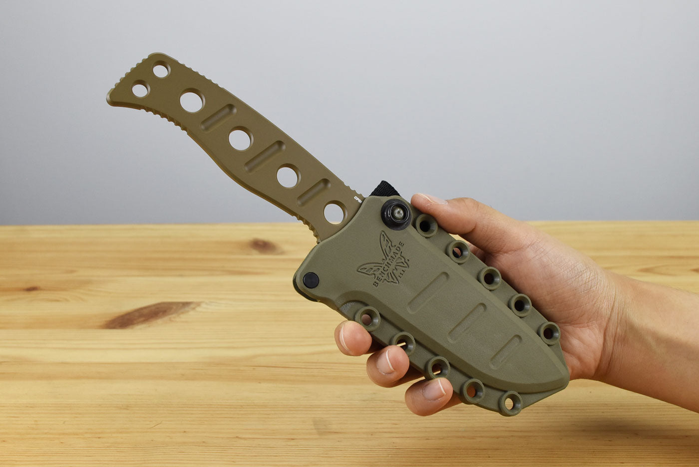 Benchmade 375FE-1 Adamas Fixed Blade (Flat Dark Earth Skeletonized Handle)