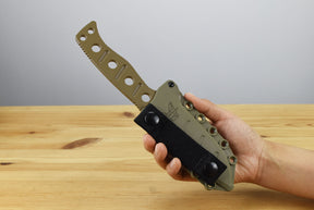 Benchmade 375FE-1 Adamas Fixed Blade (Flat Dark Earth Skeletonized Handle)