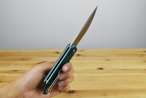 MTech MTA1200 Linerlock Assisted Folding Blade (Teal Handle)