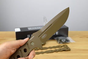 Benchmade 375FE-1 Adamas Fixed Blade (Flat Dark Earth Skeletonized Handle)