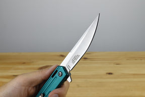 MTech MTA1200 Linerlock Assisted Folding Blade (Teal Handle)