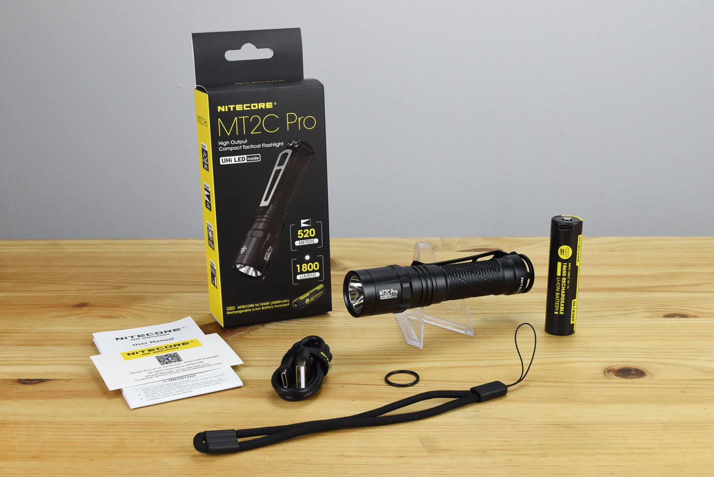 Nitecore MT2C Pro Tactical Rechargeable Flashlight (1800 Lumens)