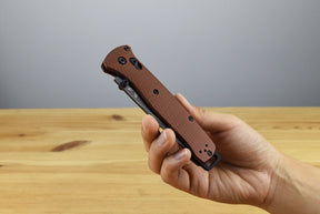 Benchmade 537BK-07 Bailout Folding Knife (Burnt Copper Aluminum Handle)