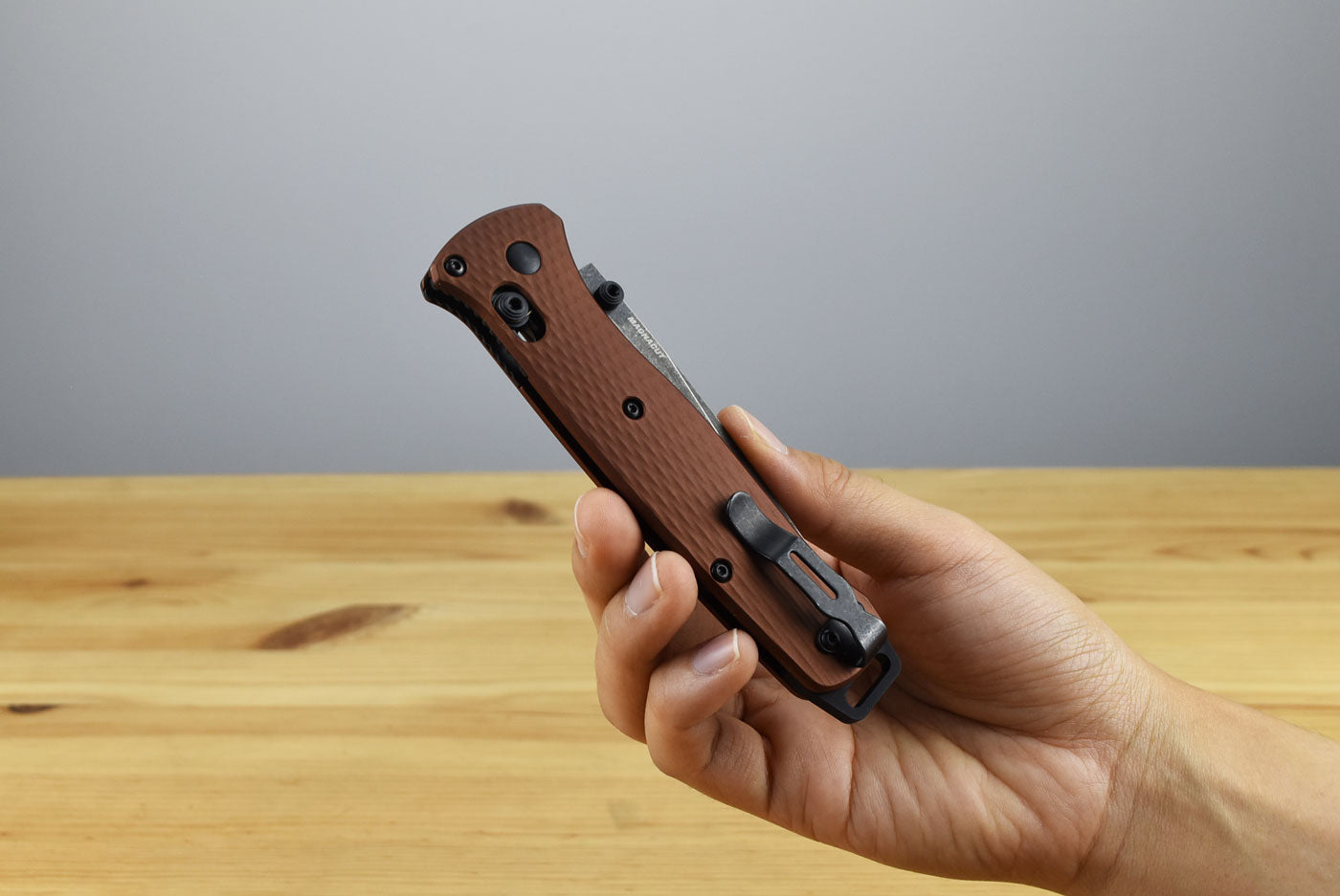 Benchmade 537BK-07 Bailout Folding Knife (Burnt Copper Aluminum Handle)