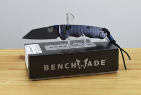 Benchmade 290BK Full Immunity Folding Knife (Crater Blue Billet Aluminum Handle)