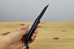 Benchmade 290BK Full Immunity Folding Knife (Crater Blue Billet Aluminum Handle)