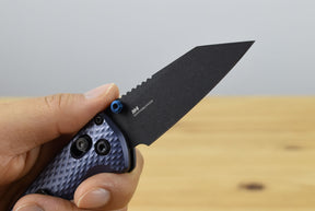Benchmade 290BK Full Immunity Folding Knife (Crater Blue Billet Aluminum Handle)