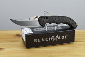 Benchmade 865-02 Mini Bedlam Folding Knife (Marbled Carbon Fiber Handle)