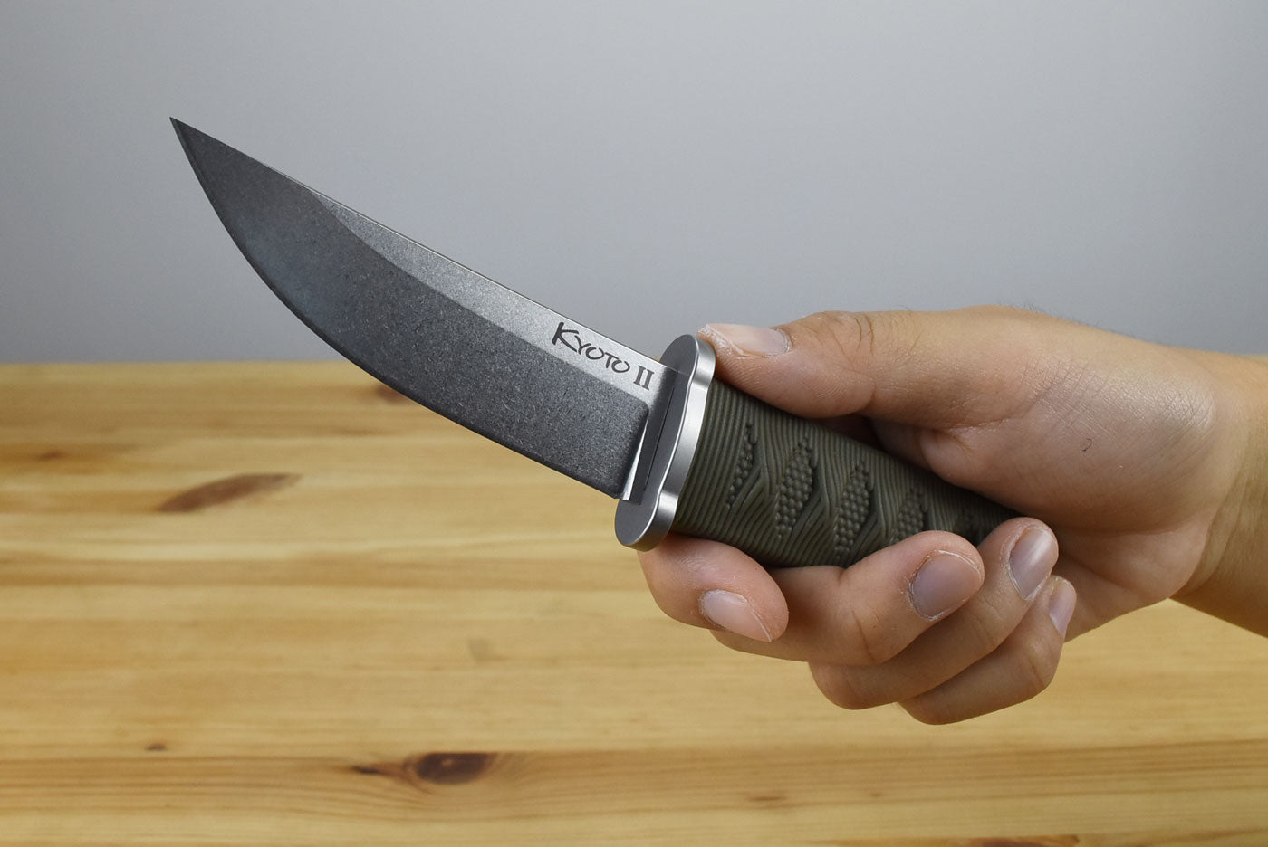 Cold Steel Kyoto II Drop Point Fixed Blade (OD Green Handle)