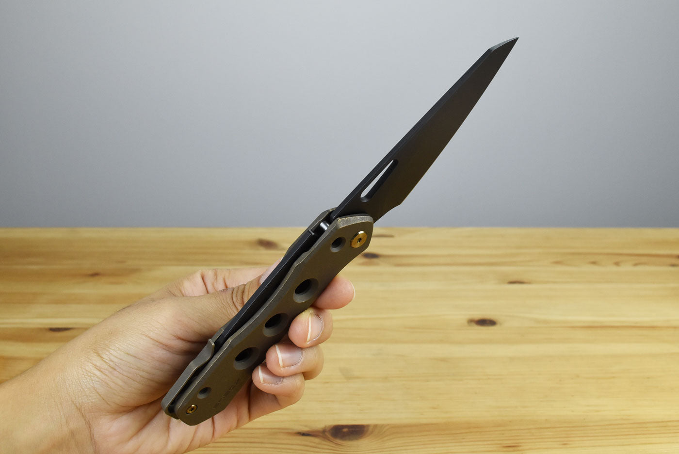 WE KNIFE WE21031-4 Vision R (Bronze Titanium Handle)