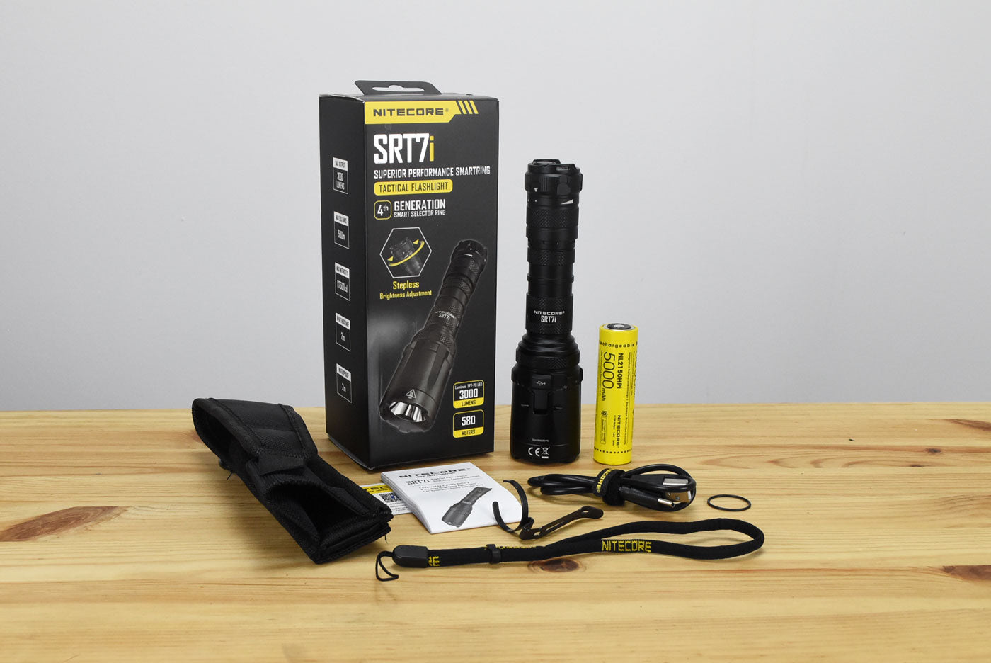 Nitecore SRT7i LED SmartRing Rechargeable Tactical Flashlight (3000 Lumens)