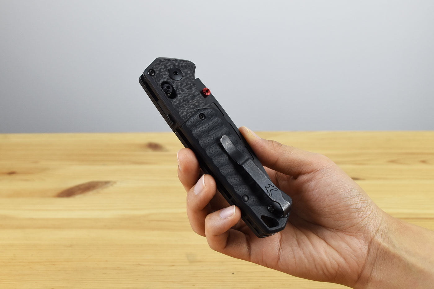 Benchmade 593BK-01 PSK Folding Knife (Milled Black G10 Handle with Carbon Fiber Bolster)