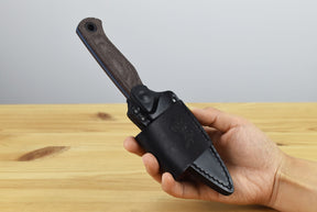Benchmade 203BT-03 Dacian Pocket Fixed Blade (Brown Canvas Micarta Handle)