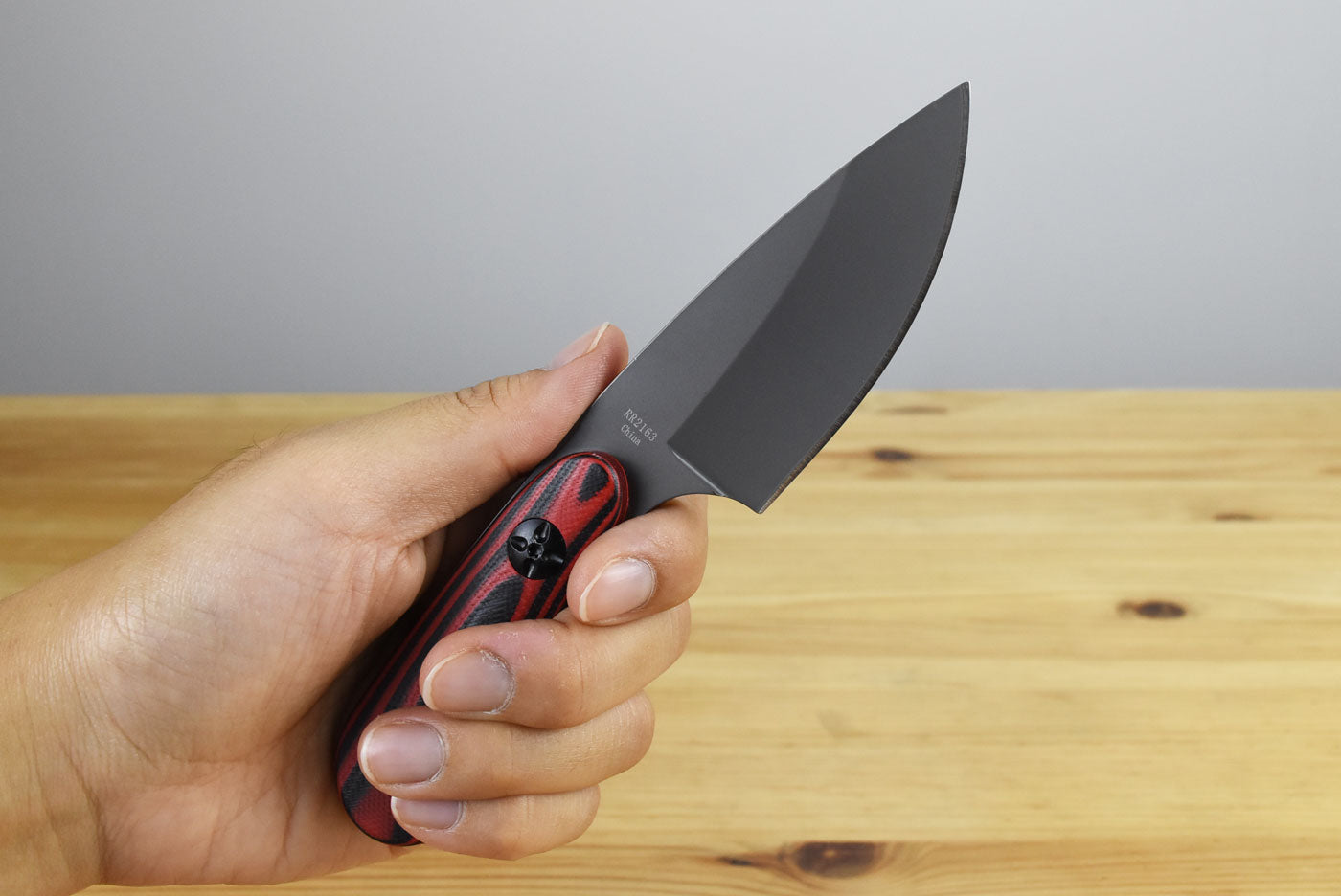 Rough Ryder 2163 Fixed Blade (Black and Red G10)