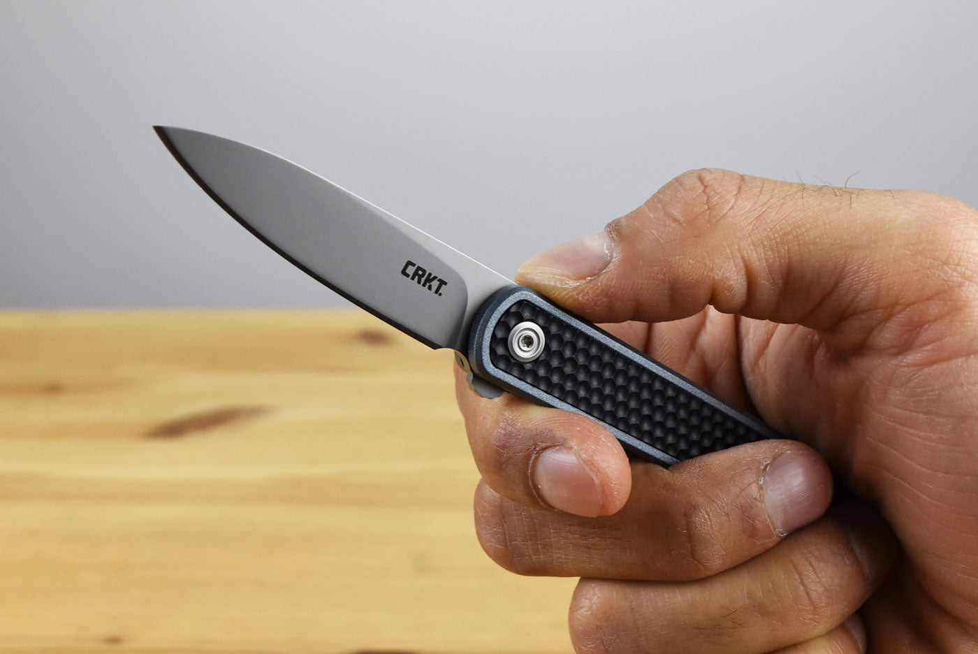 CRKT 7070 Pup Folding Knife (Gray GRN Handle)