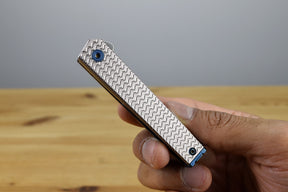 CRKT 7081 CEO Microflipper Folding Knife (Textured Aluminum Handle)