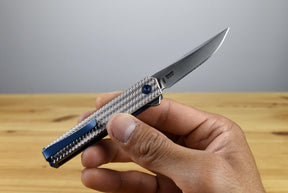 CRKT 7081 CEO Microflipper Folding Knife (Textured Aluminum Handle)