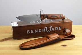 Benchmade 15002 Saddle Mountain Fixed Blade (Stabilized Wood Handle)