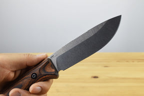 Benchmade 15002 Saddle Mountain Fixed Blade (Stabilized Wood Handle)