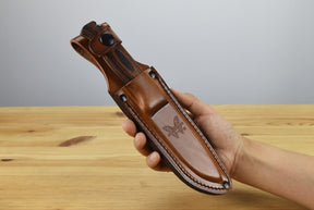Benchmade 15002 Saddle Mountain Fixed Blade (Stabilized Wood Handle)