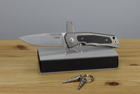 LionSteel Q4ttro Folding Knife (Gray Titanium Handle)