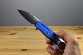 CRKT 4050 Kinematic Provoke EDC Folding Knife (Blue Aluminum Handle)