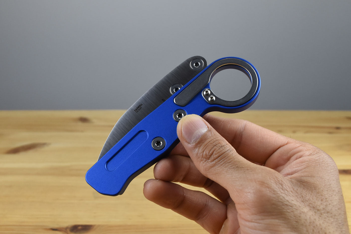 CRKT 4050 Kinematic Provoke EDC Folding Knife (Blue Aluminum Handle)