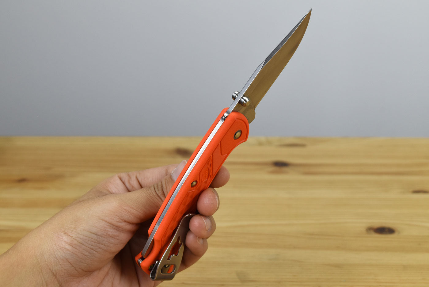 Buck 112 Slim Select Folder (Blaze Orange GFN Handle)