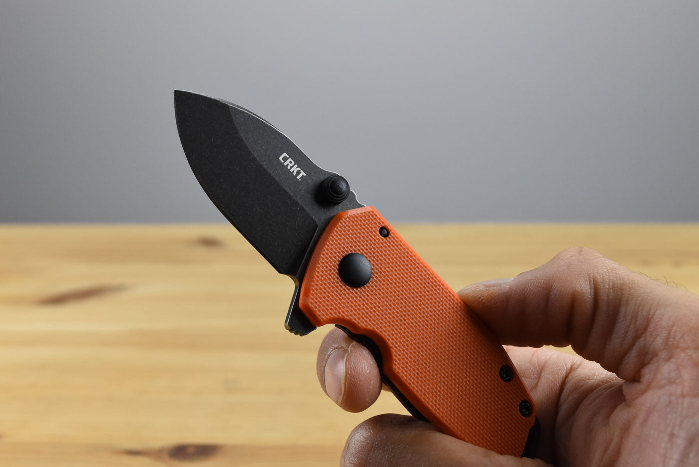 CRKT 2486 Squid Compact Folding Knife (Orange G10 and Stainless Steel Handle)